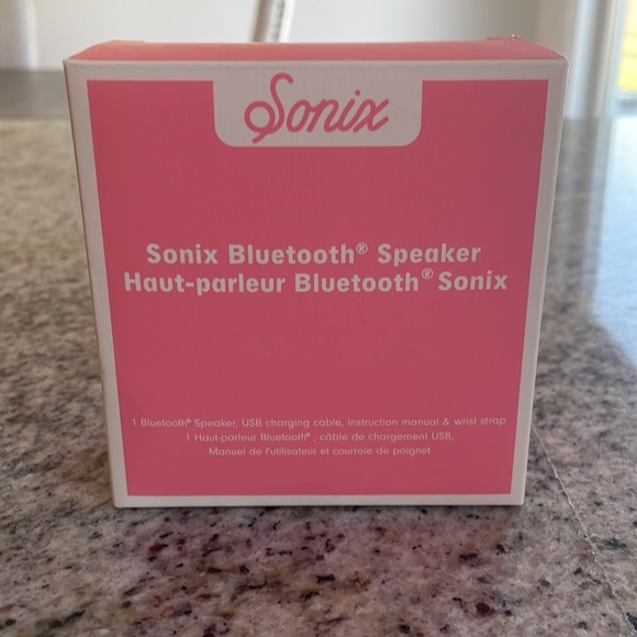 Sonix Bluetooth speaker. Brand new in box, never used. Pink. - Picture 6 of 7